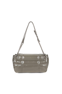 Matin Kim Glossy Quilting Medium Chain Bag - Grey