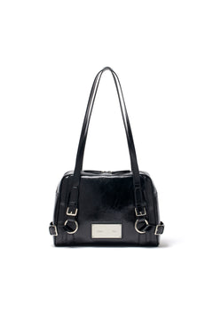 Matin Kim Biker Detail Square Shoulder Bag - Black