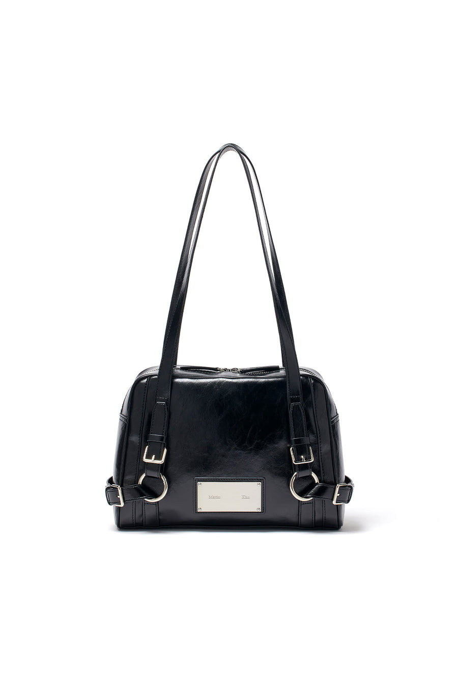 Matin Kim Biker Detail Square Shoulder Bag - Black